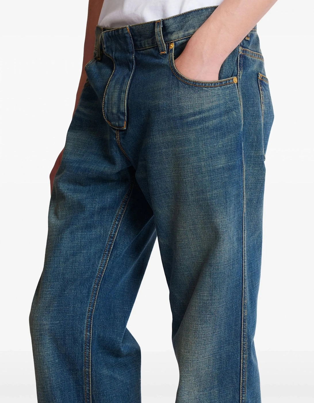 LOW WAIST DENIM JEANS