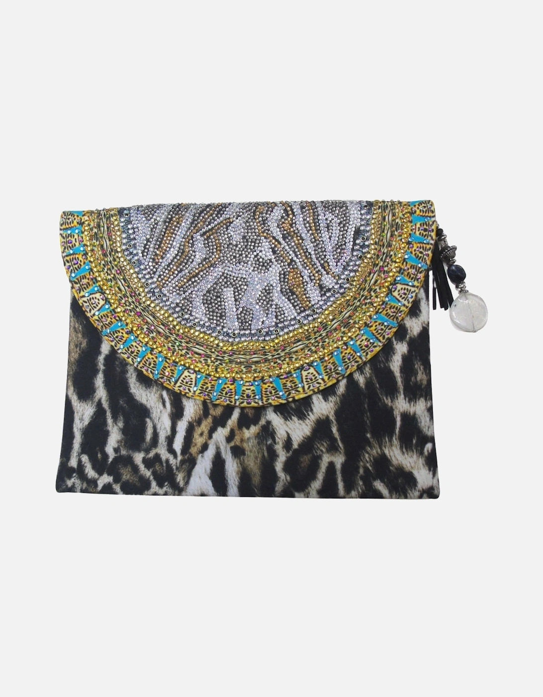 Fashion Siberia 1927 Brown Animal Print Clutch Bag, 3 of 2
