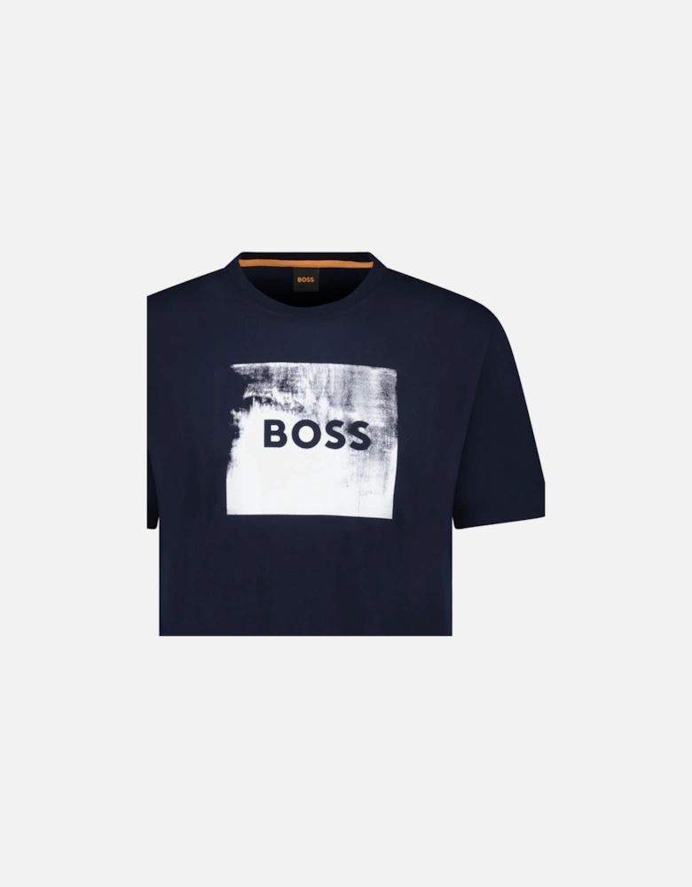 Regular Fit Graphic Print T-Shirt Navy
