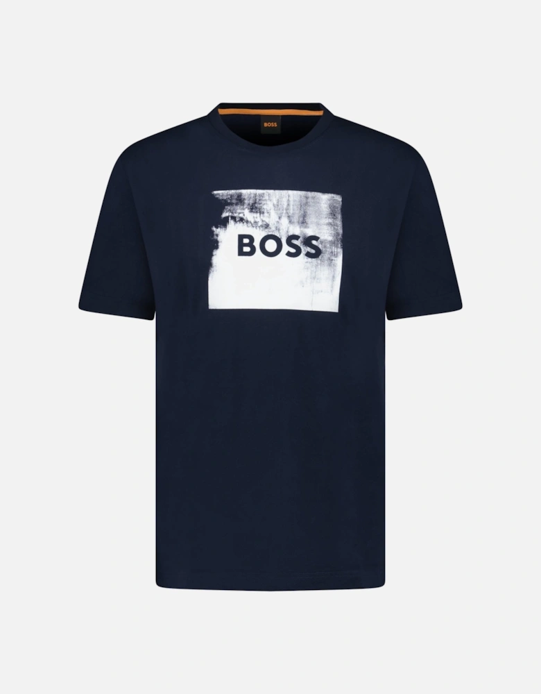Regular Fit Graphic Print T-Shirt Navy