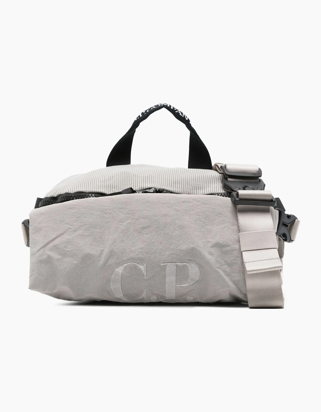 CP Company Men's Logo Waist Bag Grey - Cream - Size: OS
