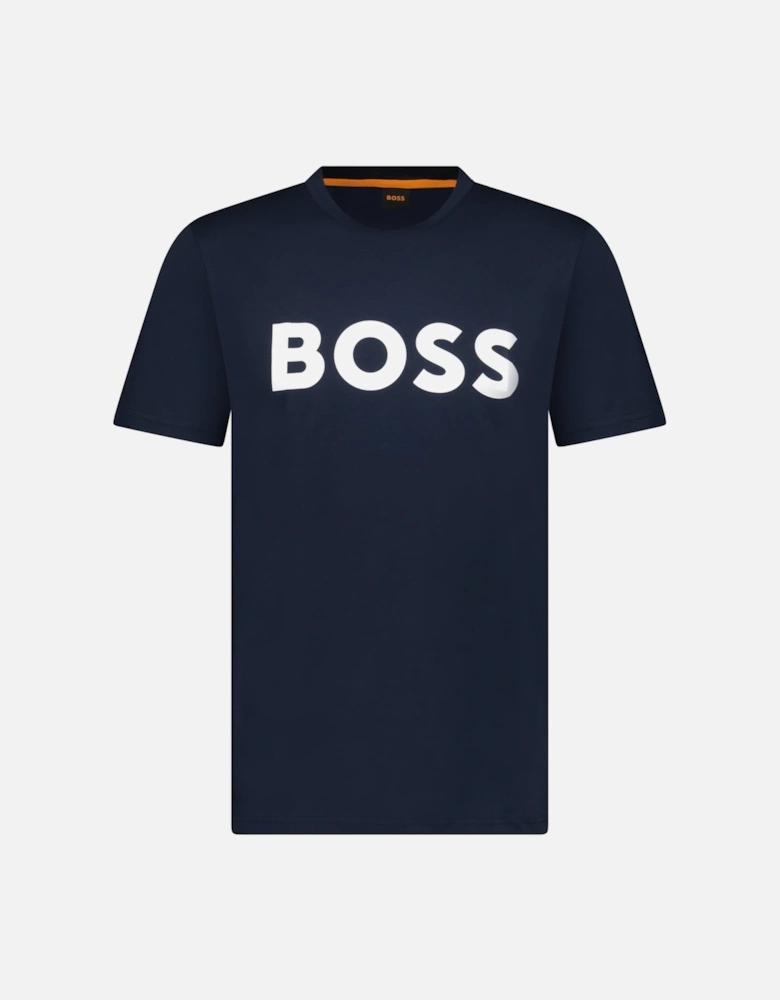 Hugo Boss Thinking 1 Logo T-Shirt in Dark Navy
