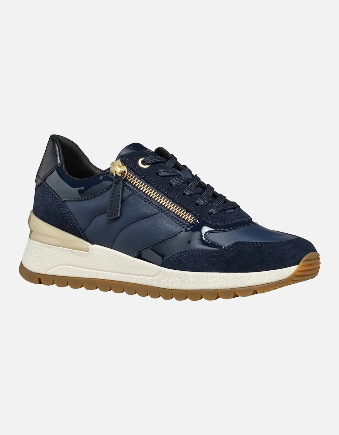 Womens/Ladies Desya Patent Leather Trainers, 6 of 5