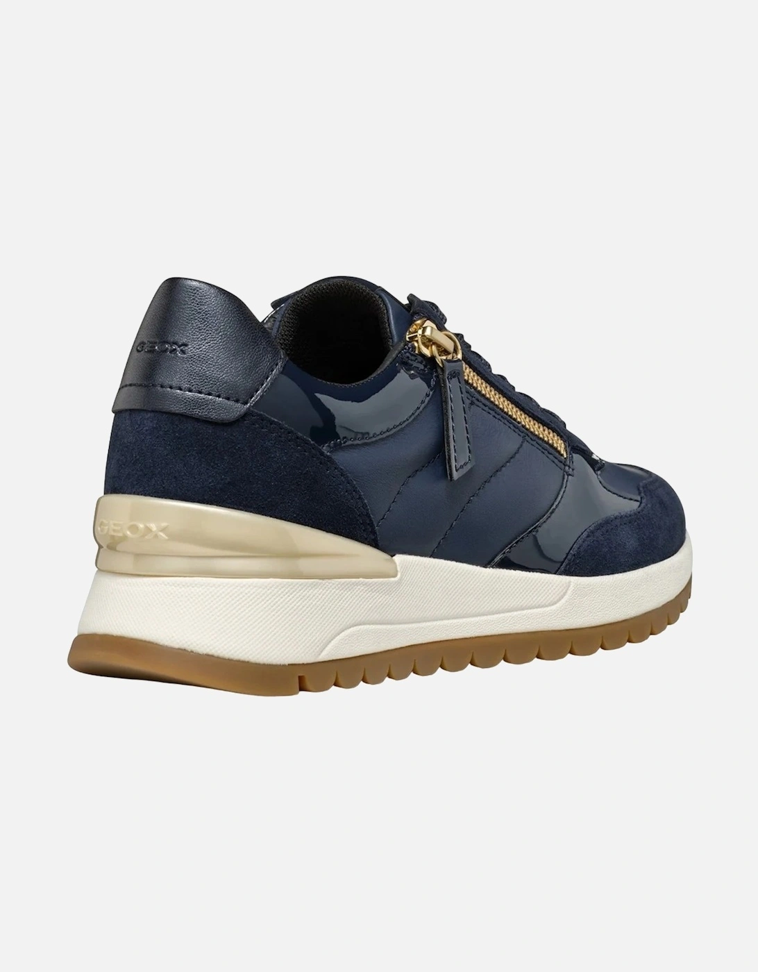 Womens/Ladies Desya Patent Leather Trainers