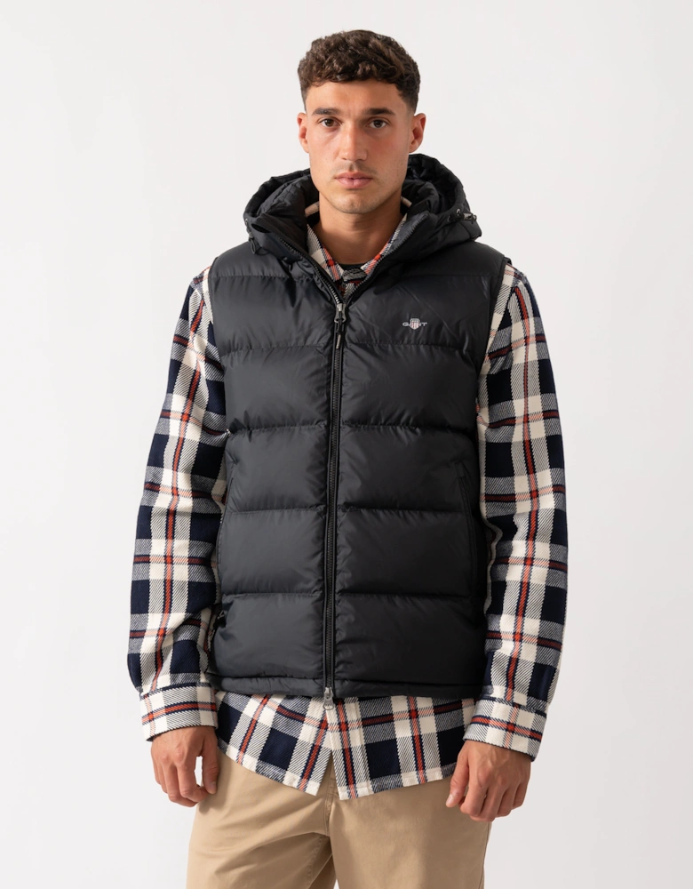 Mens Active Cloud Puffer Vest - 5 Black
