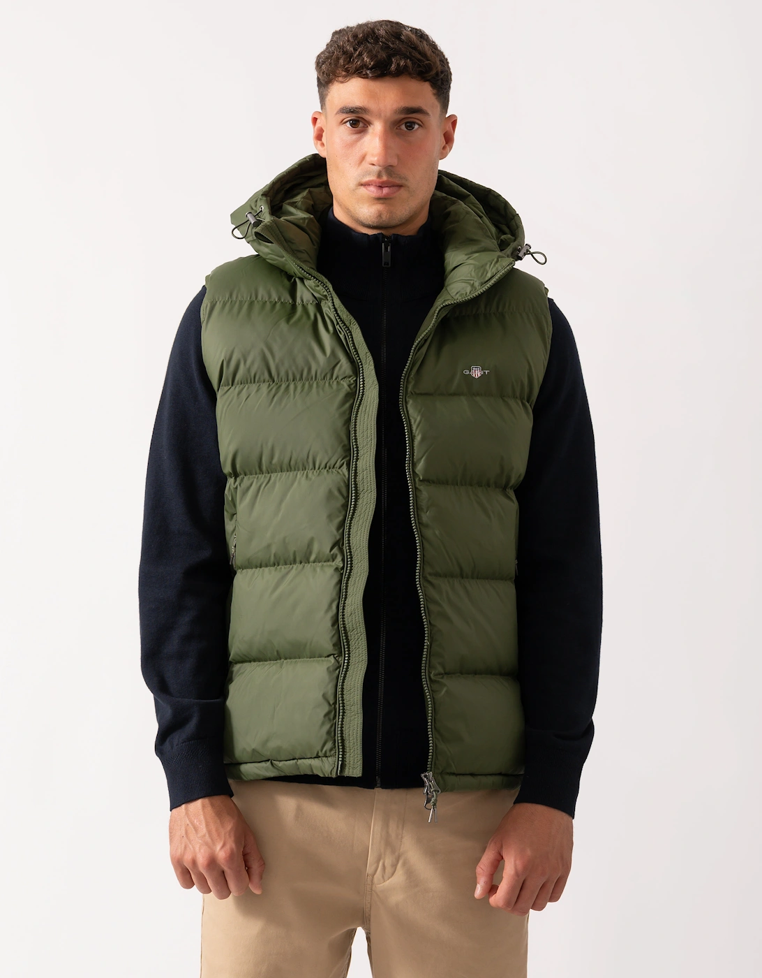 Mens Active Cloud Puffer Vest - 360 Country Green, 6 of 5
