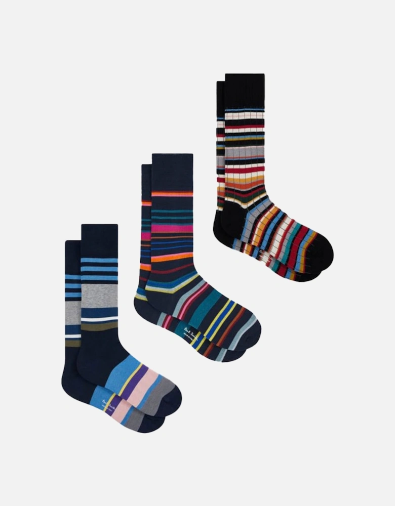 3 Pack Socks Navy