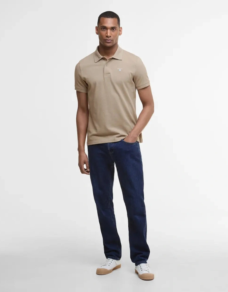 Sports Polo Shirt - Washed Stone