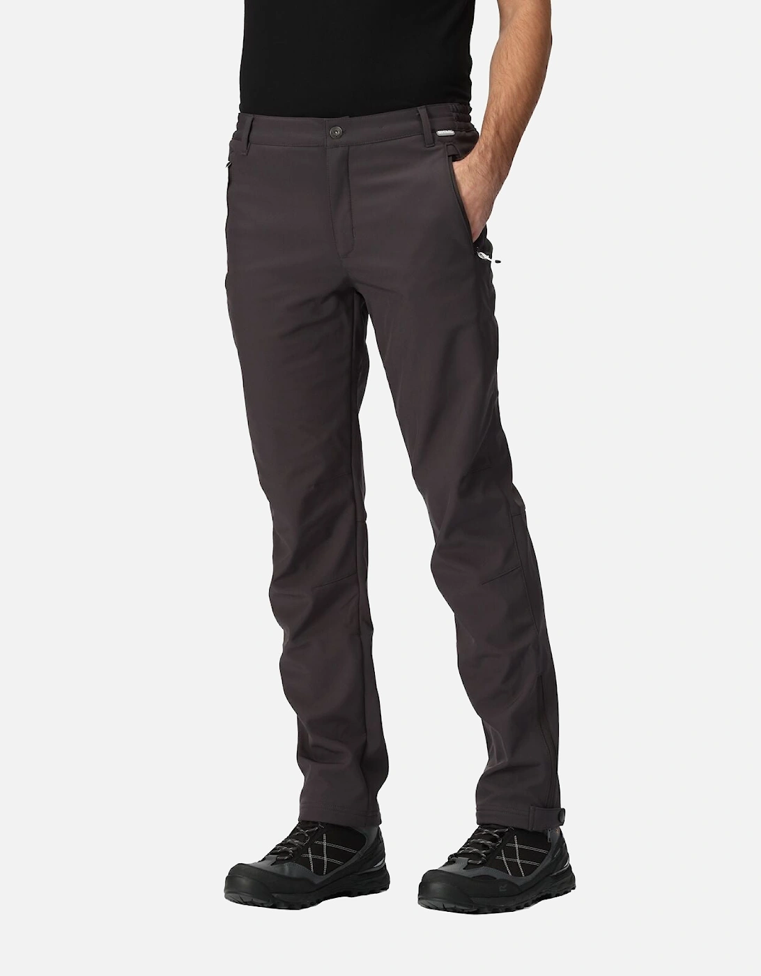 Mens Geo Softshell II Waterproof Walking Trousers, 2 of 1