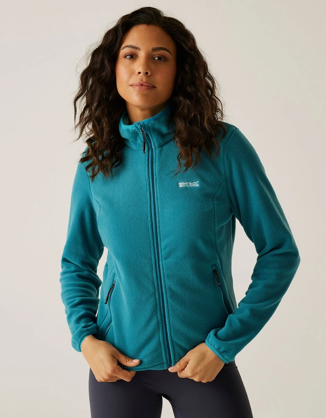 Womens Floreo IV Full Zip Soft Fleece Jacket, 2 of 1