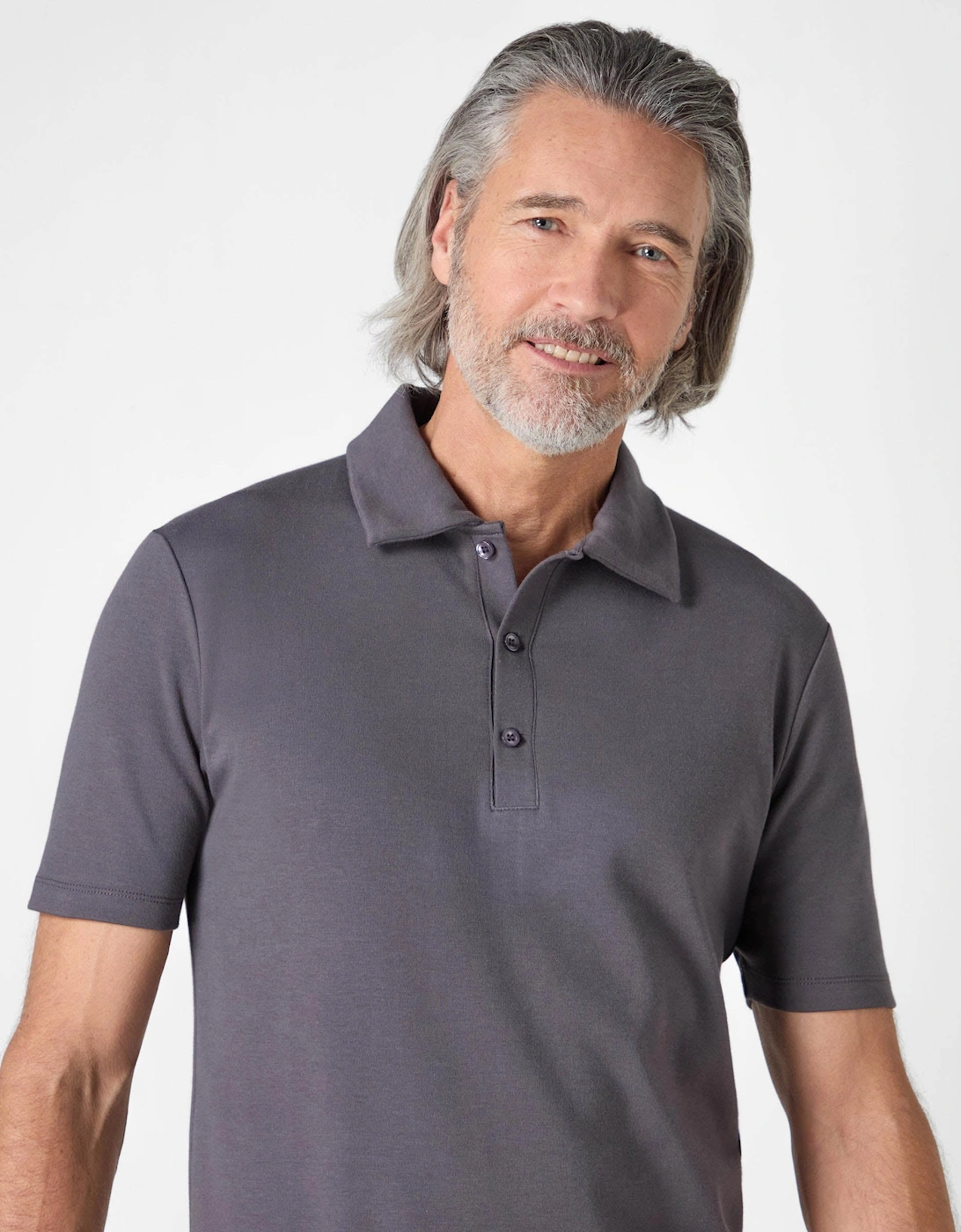 Hunston Mens Short Sleeve Polo Shirt - Slate, 2 of 1