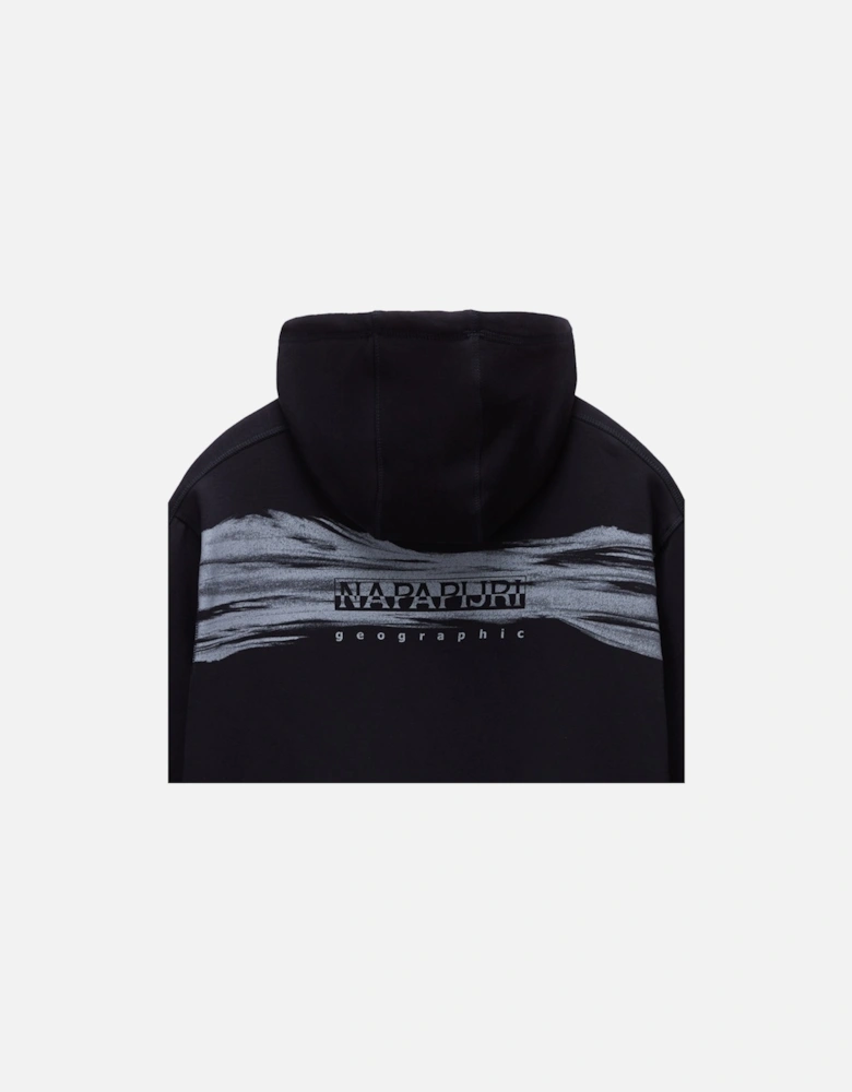 Back Graphic Hoodie Black