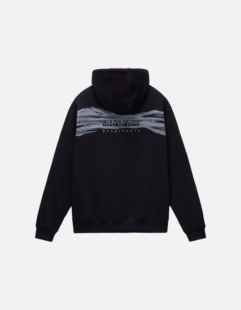 Back Graphic Hoodie Black