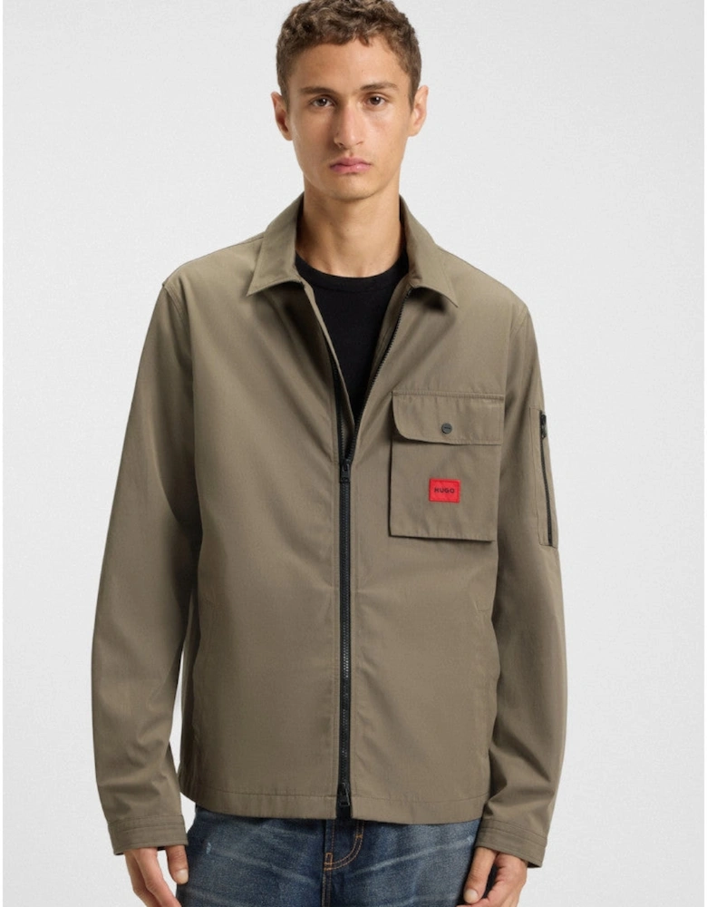 HUGO Emmond Overshirt 032 Medium Grey