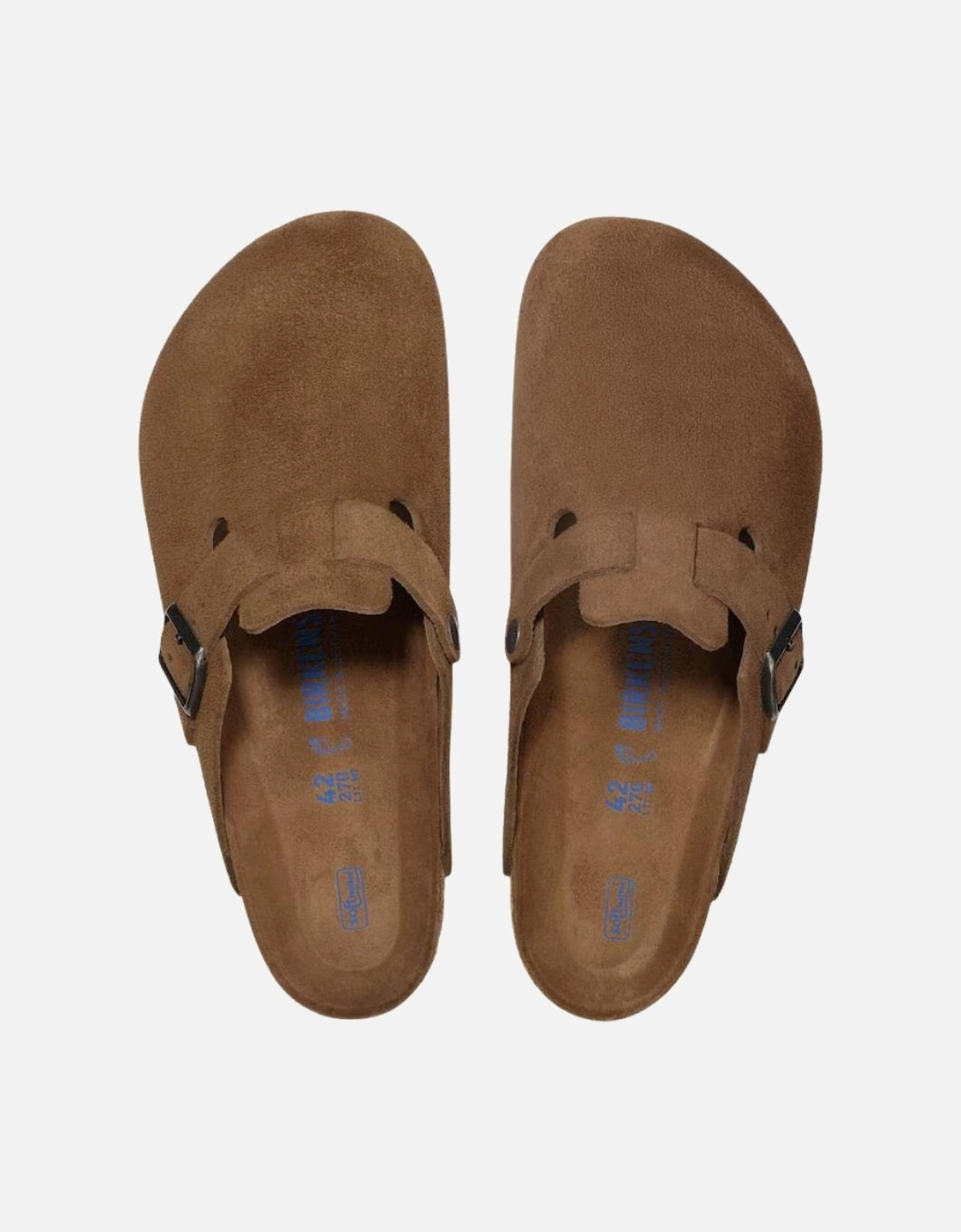 Soft Footbed Suede Leather - Dark Tea Tonal