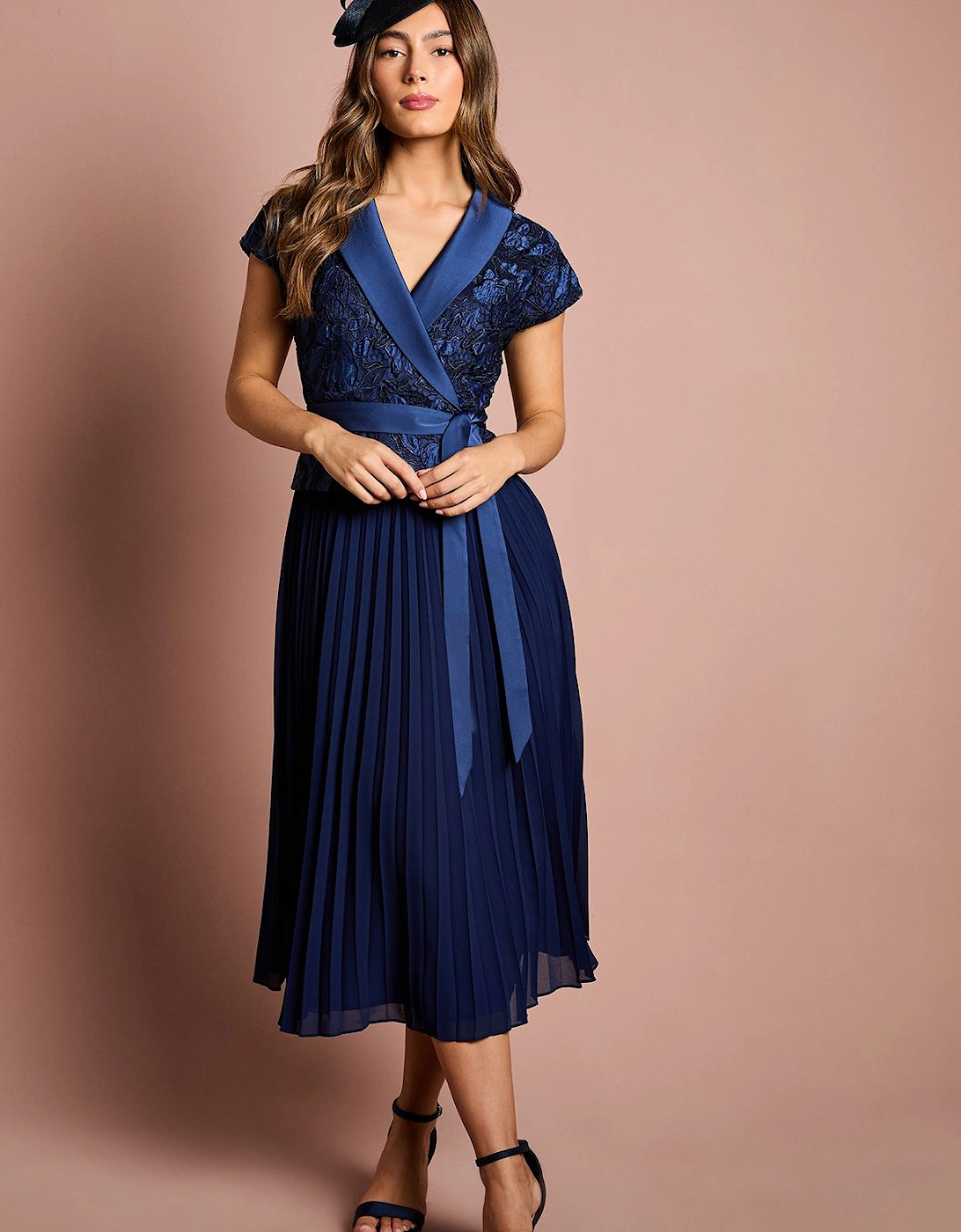 Wrap Top Bodice Midi Dress, 2 of 1