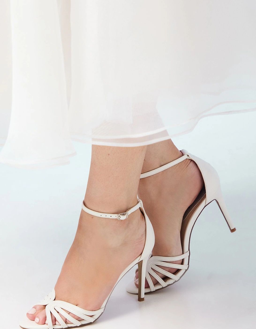 Wide Fit Tilda Faux Leather Lattice Front High Heel Sandals, 2 of 1
