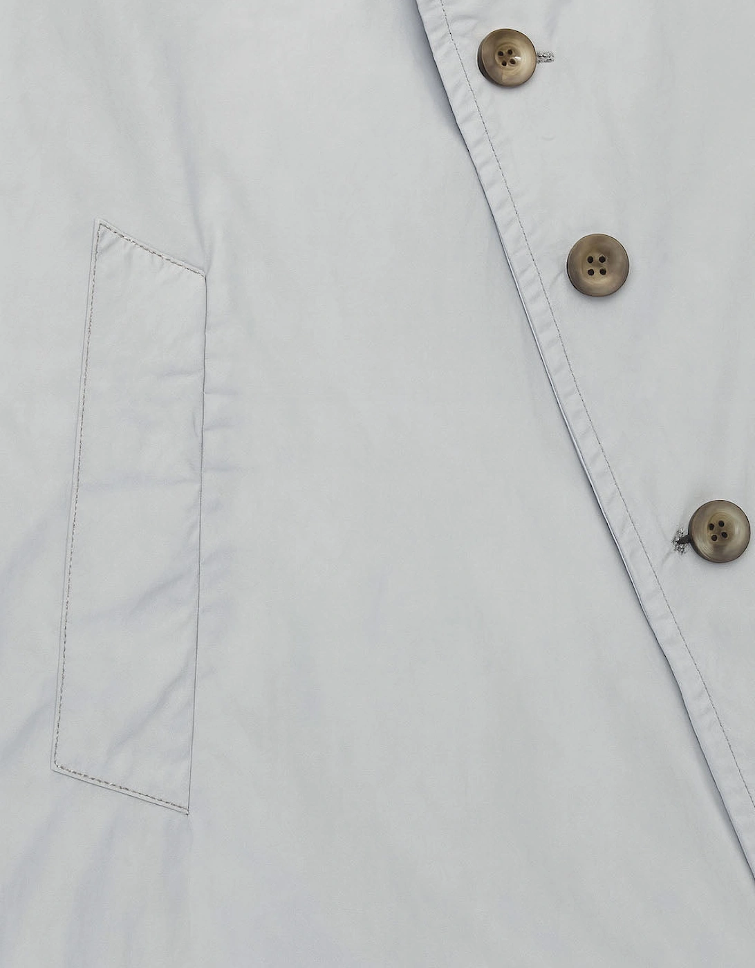 Men's Grey Trench Long Jacket