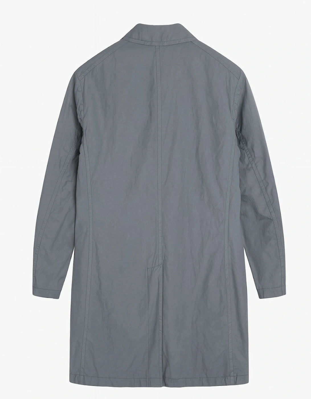 Men's Grey Trench Long Jacket