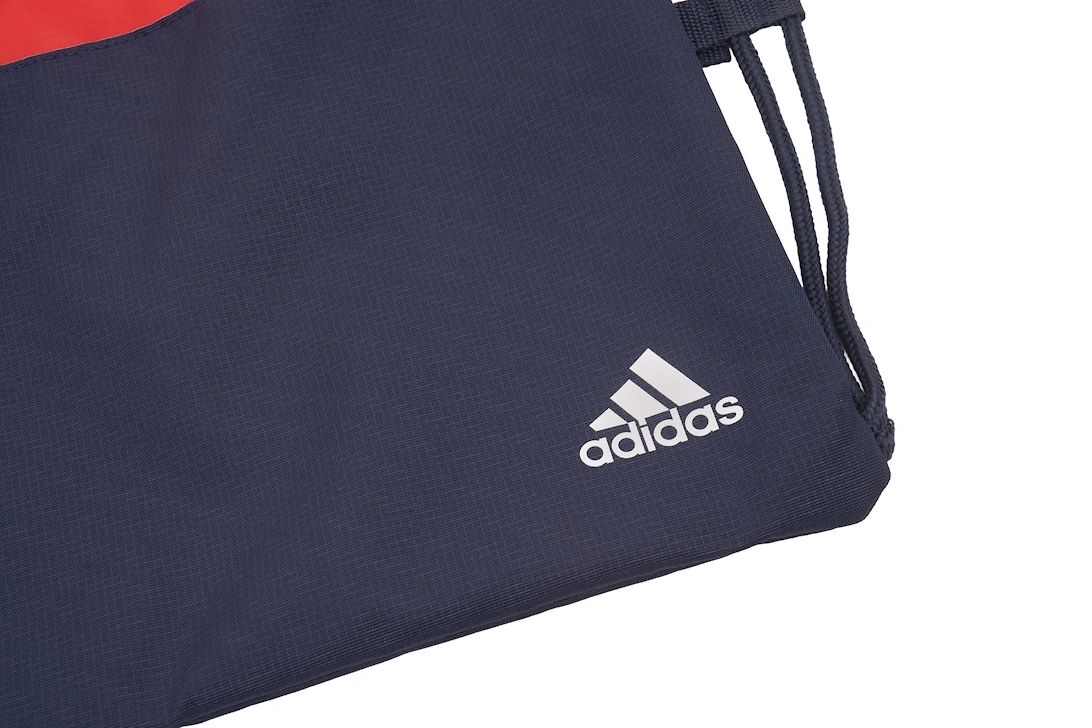 Gym Bag Zipped Front Pocket Red/Navy