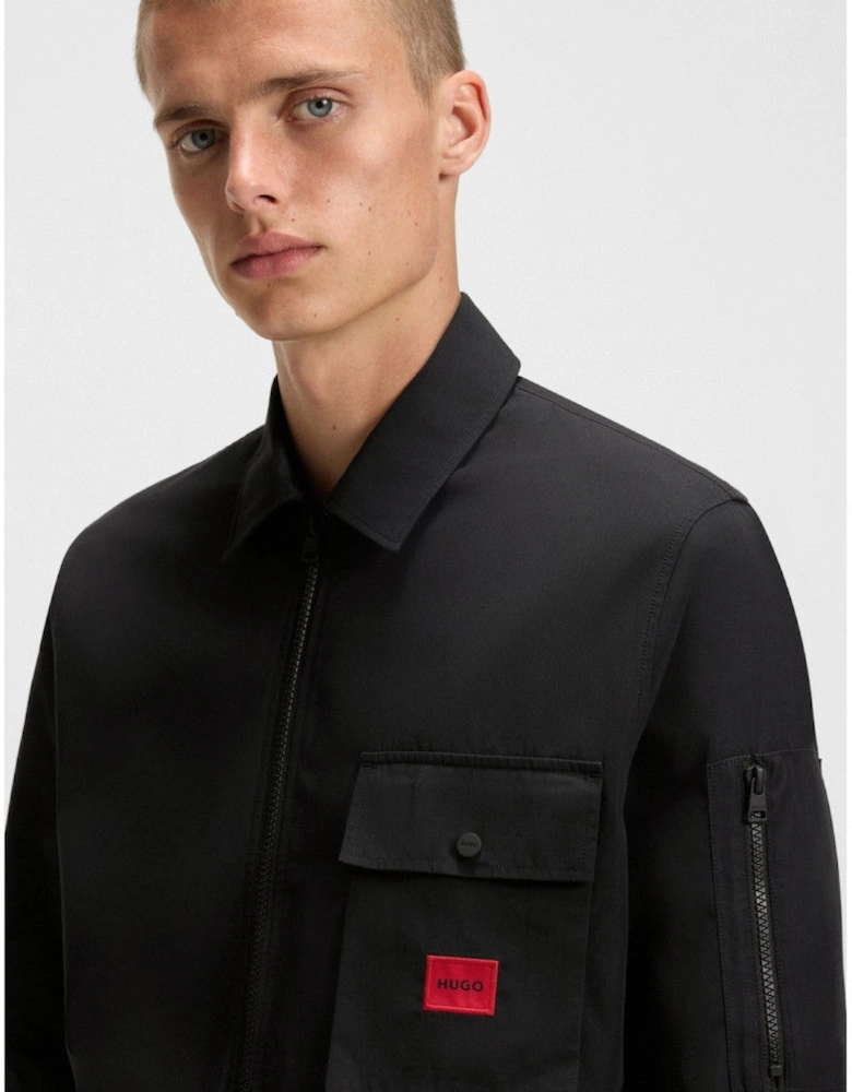 HUGO Emmond Overshirt A1-25 001 Black