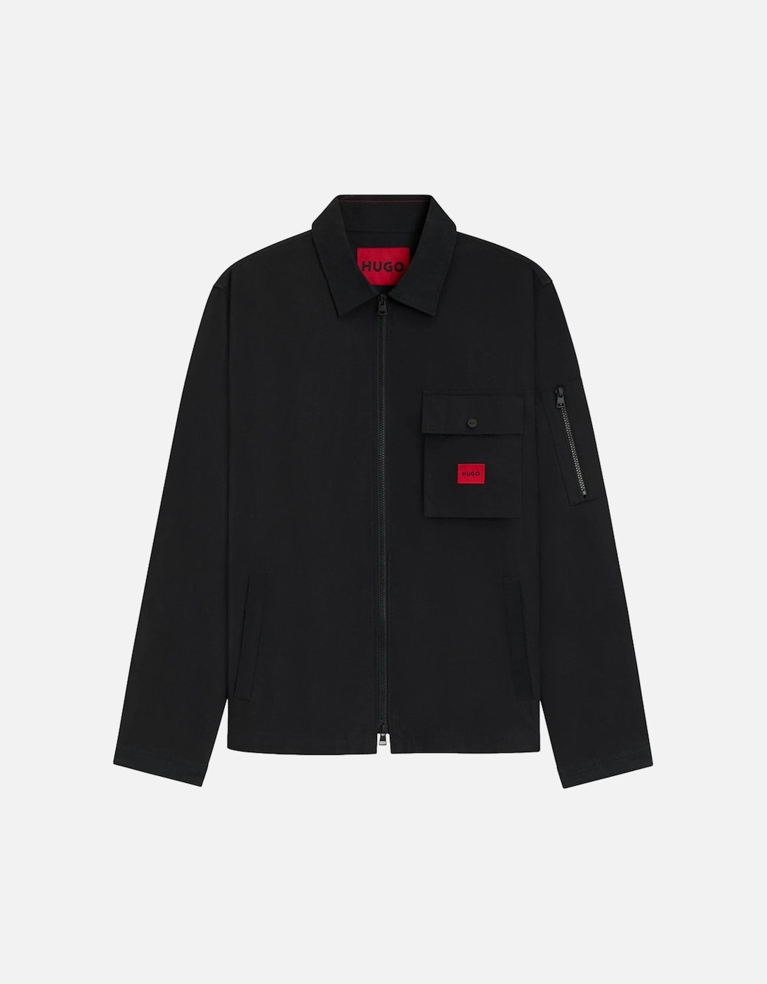 HUGO Emmond Overshirt A1-25 001 Black, 5 of 4