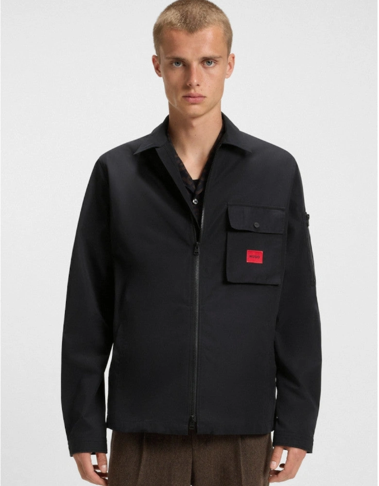 HUGO Emmond Overshirt A1-25 001 Black