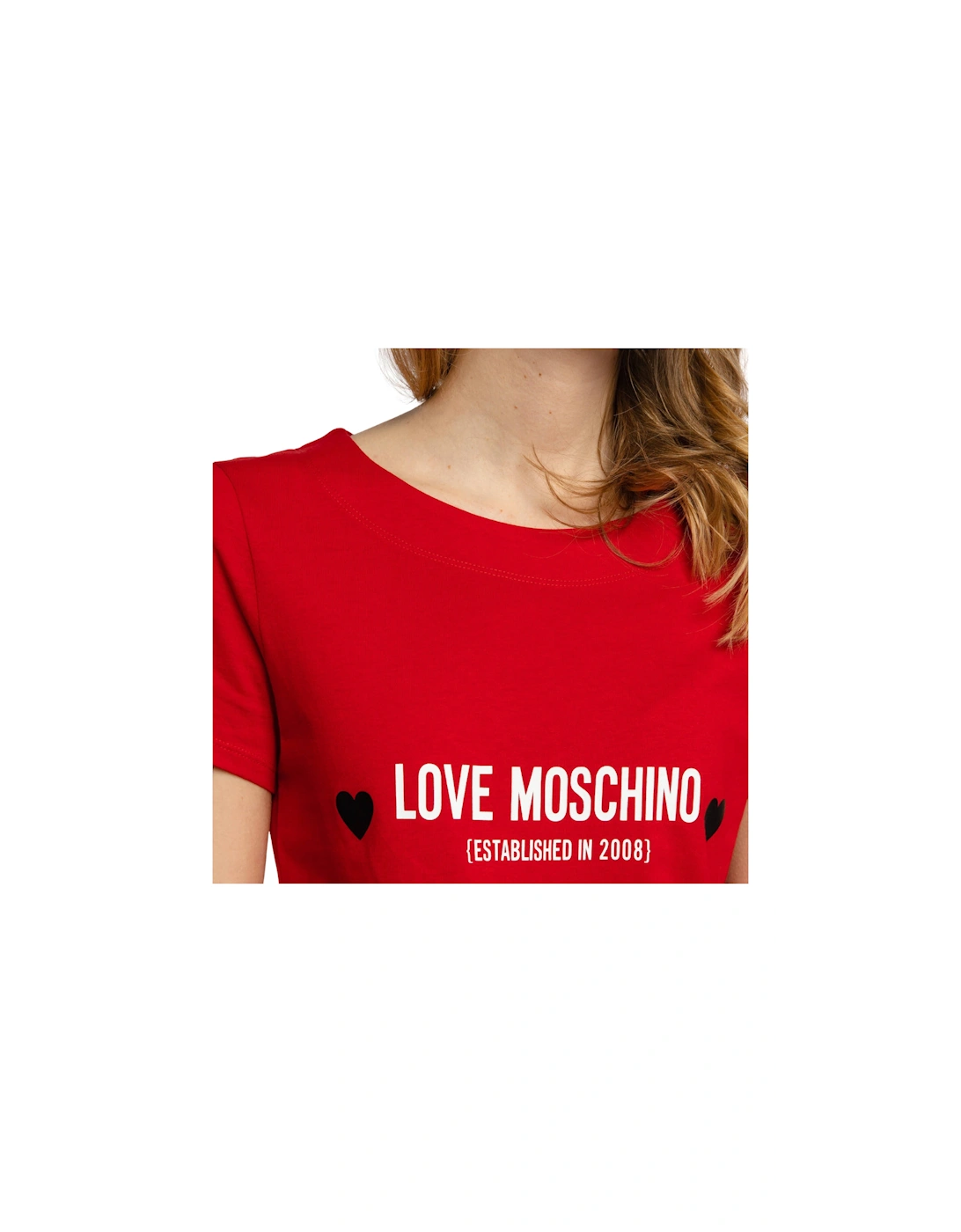 Logo Red T-Shirt Dress