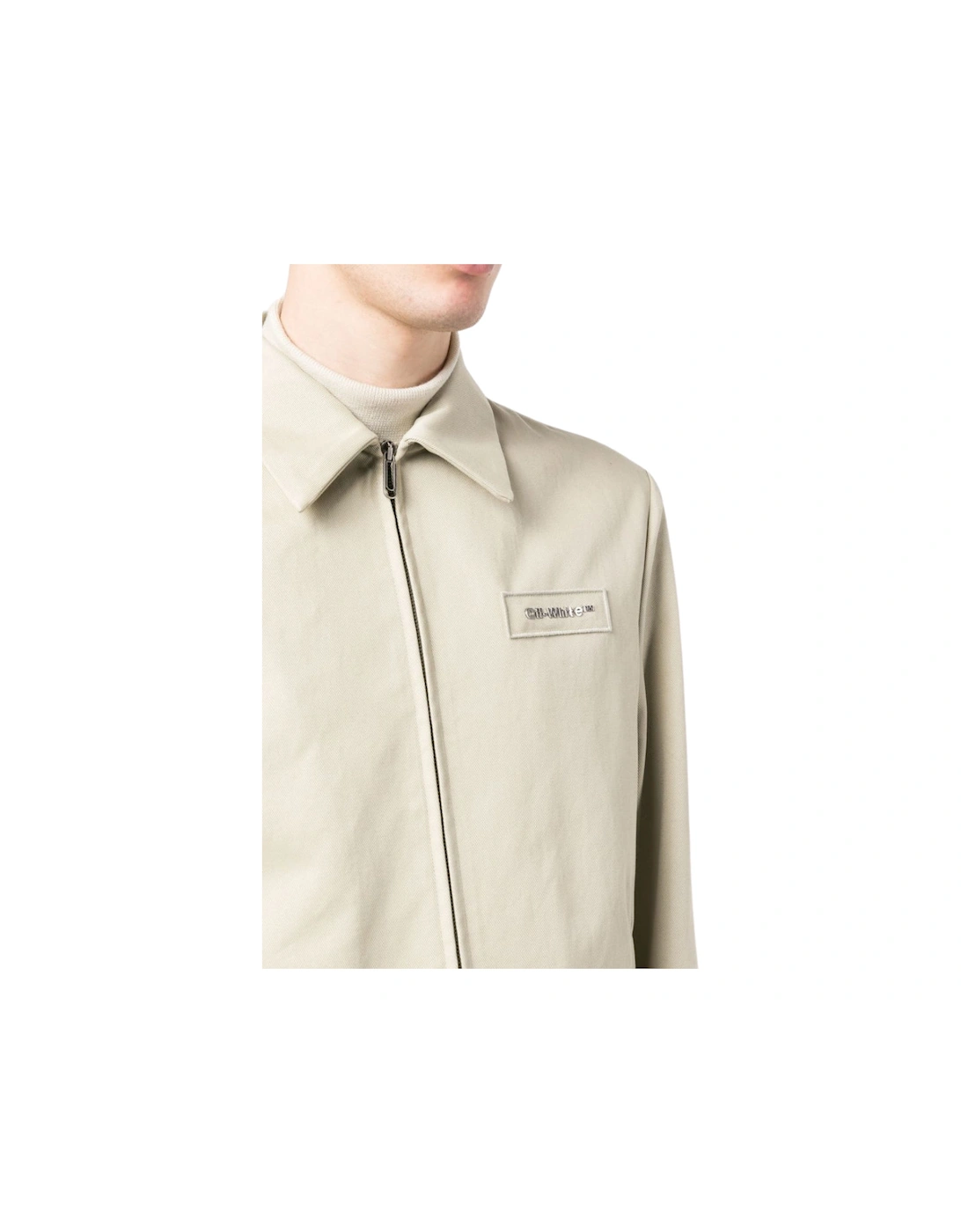Bounce Zip Up Blouse Dark Sand Beige Jackets