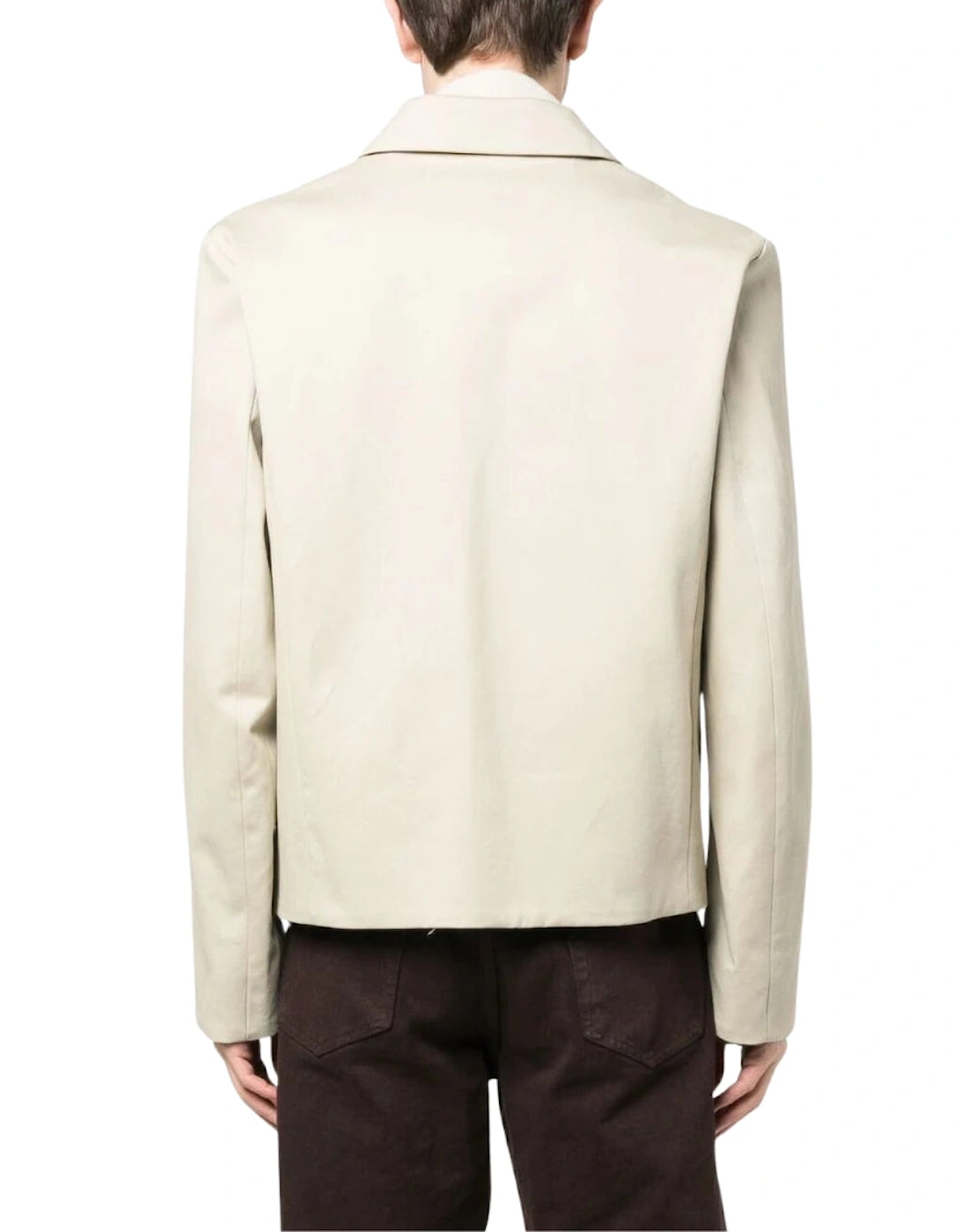 Bounce Zip Up Blouse Dark Sand Beige Jackets