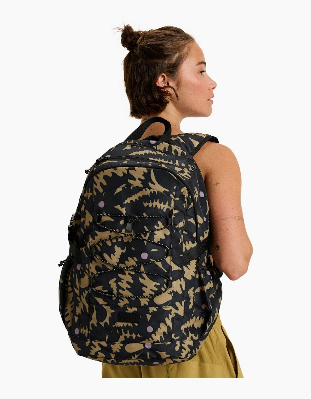 Roxy Unisex Black Womens Jayjay Active 21.1 L Padded Laptop Backpack - Size: One Size