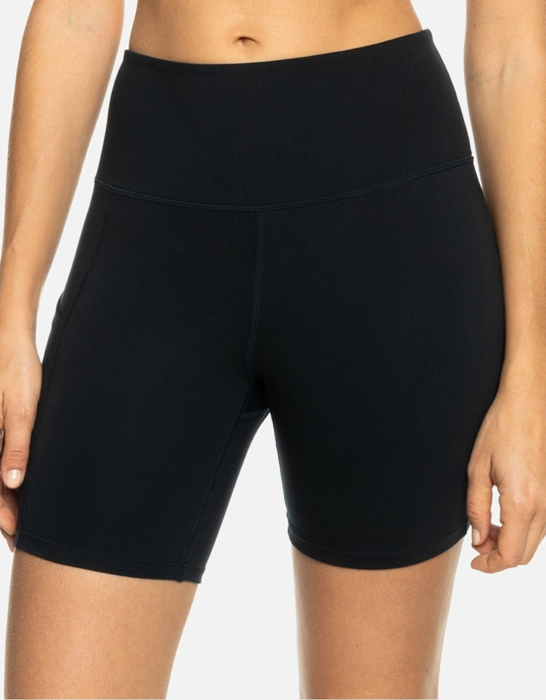 Womens Heart Into It Biker Running Shorts