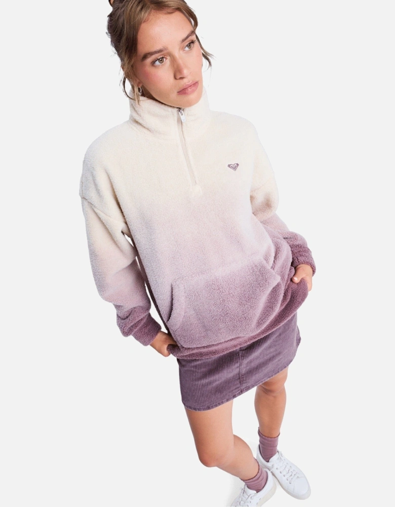 Womens Live Out Loud Sherpa Half Zip Fleece