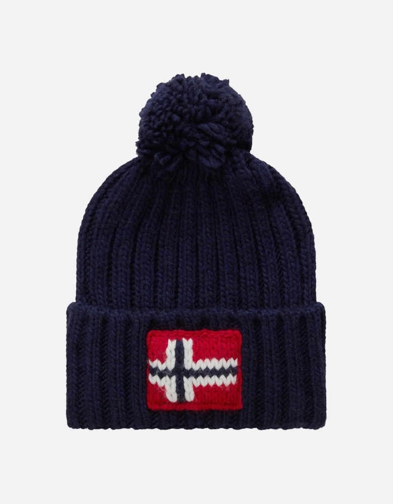 Semiury Bobble Beanie Hat Navy