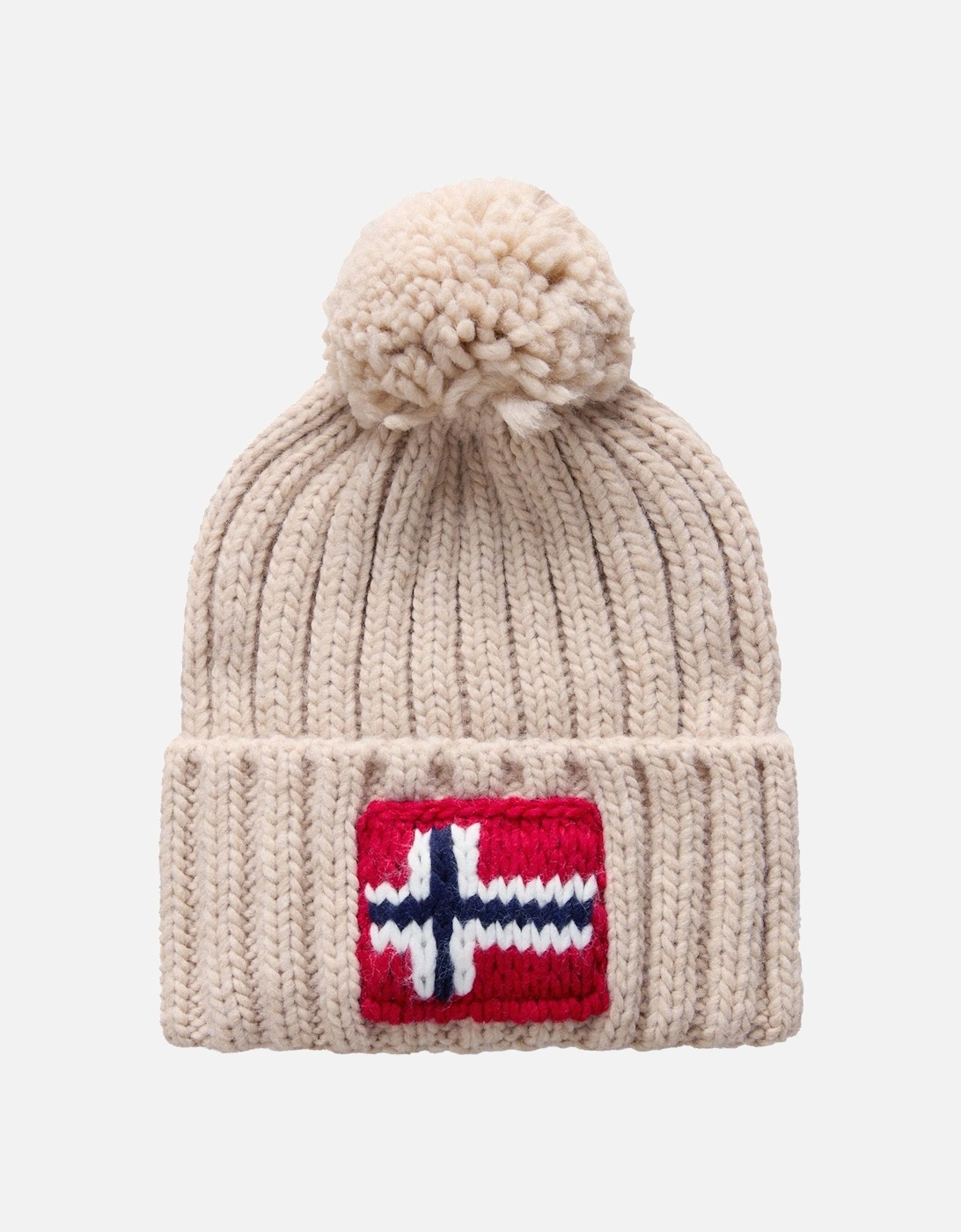 Semiury Bobble Beanie Hat Beige, 4 of 3