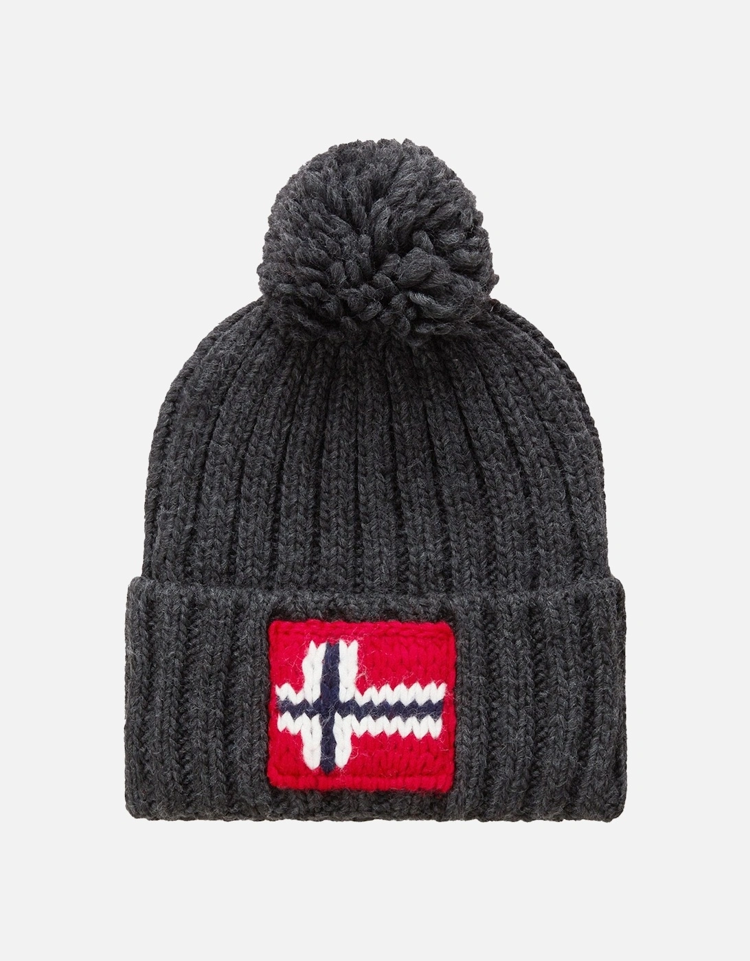 Semiury Bobble Beanie Hat Dark Grey Mel, 4 of 3