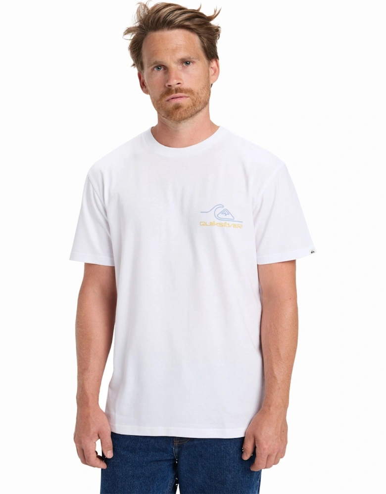 Mens Light Wave Crew Neck Short Sleeve T-Shirt