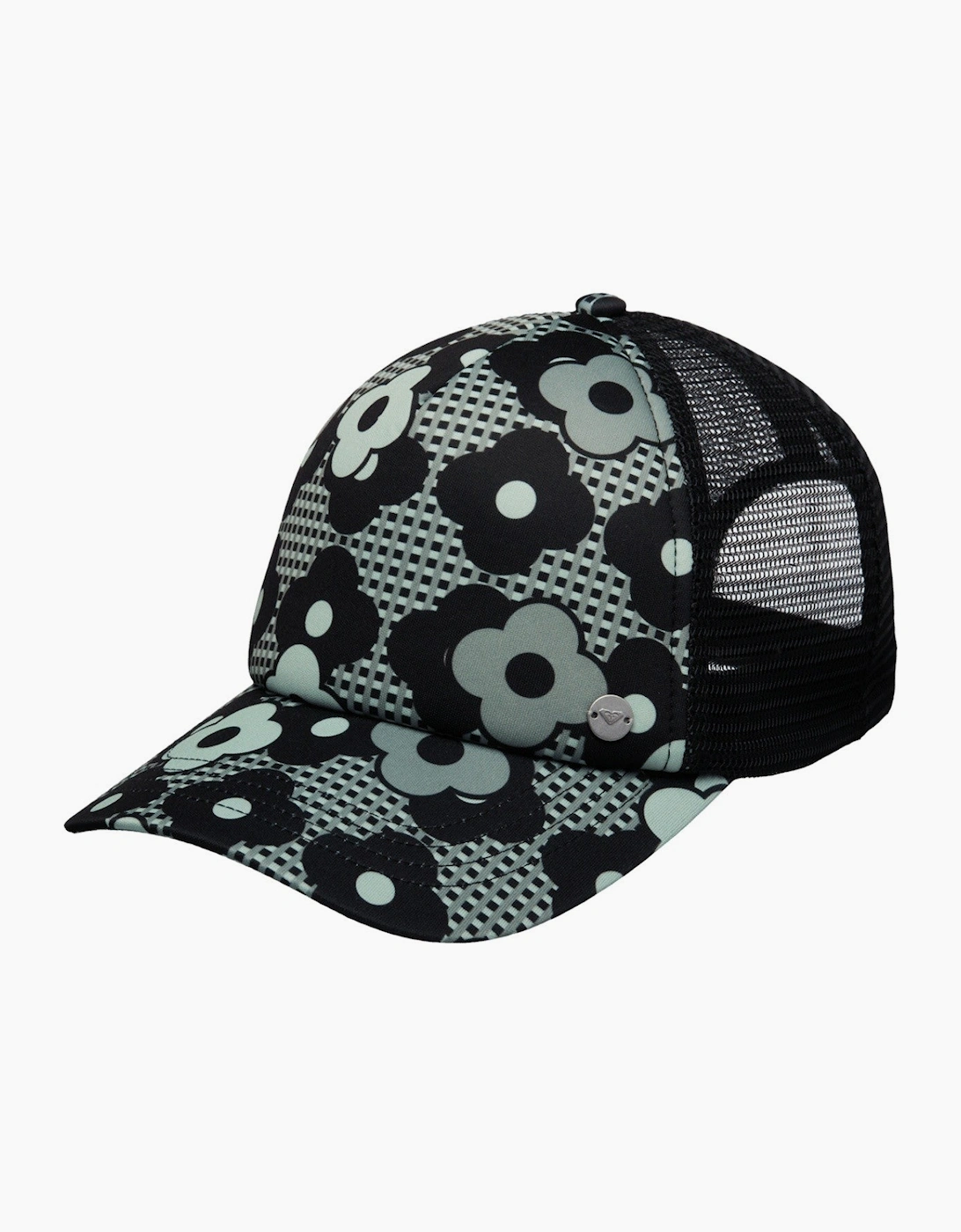 Roxy Women's Black Beautiful Morning Adjustable Trucker Cap - Size: One Size