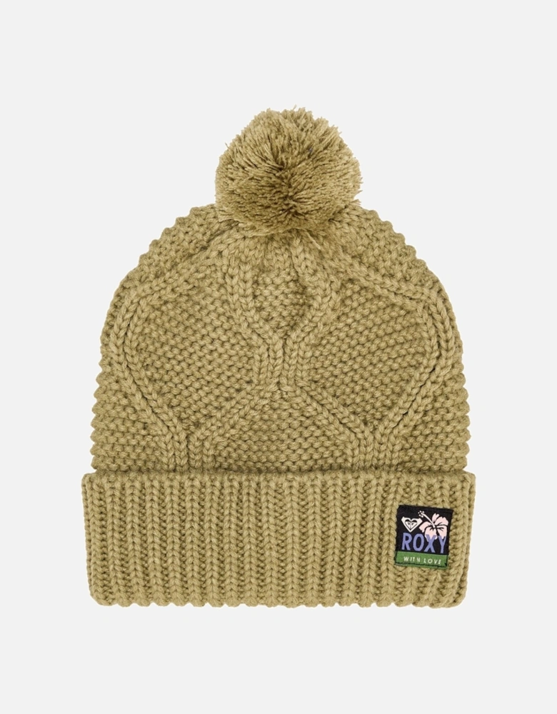 Kids Petite Hang Five Rib Knit Bobble Hat