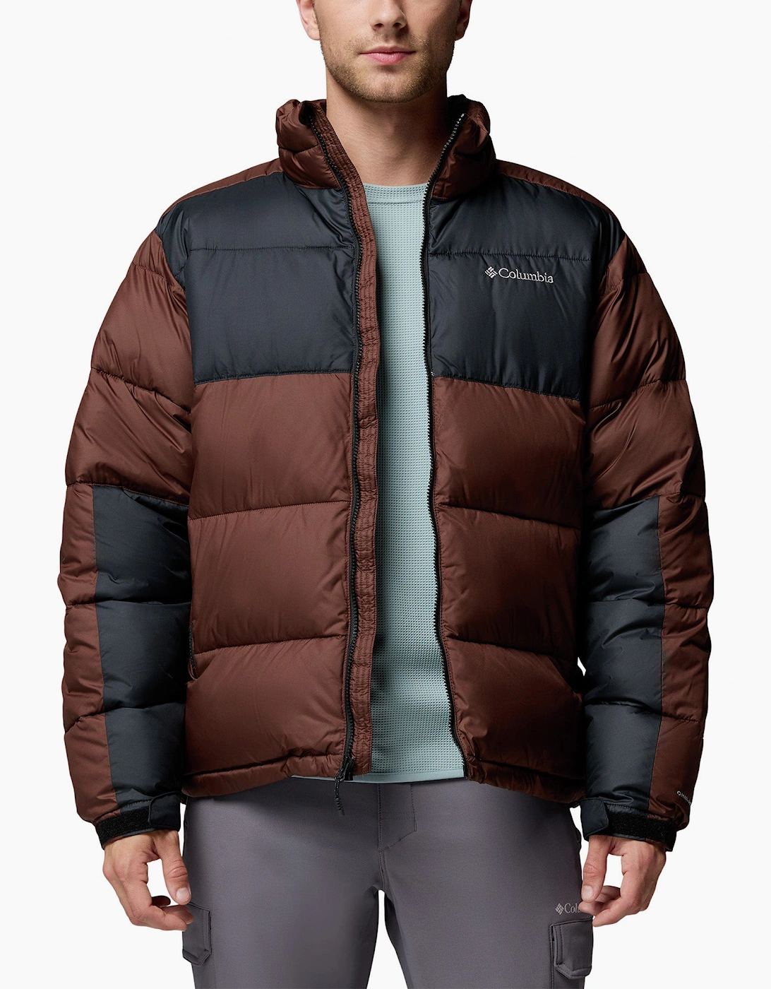 Men's Columbia Pike Lake II Puffer Jacket - Brown - Size: 42/Regular