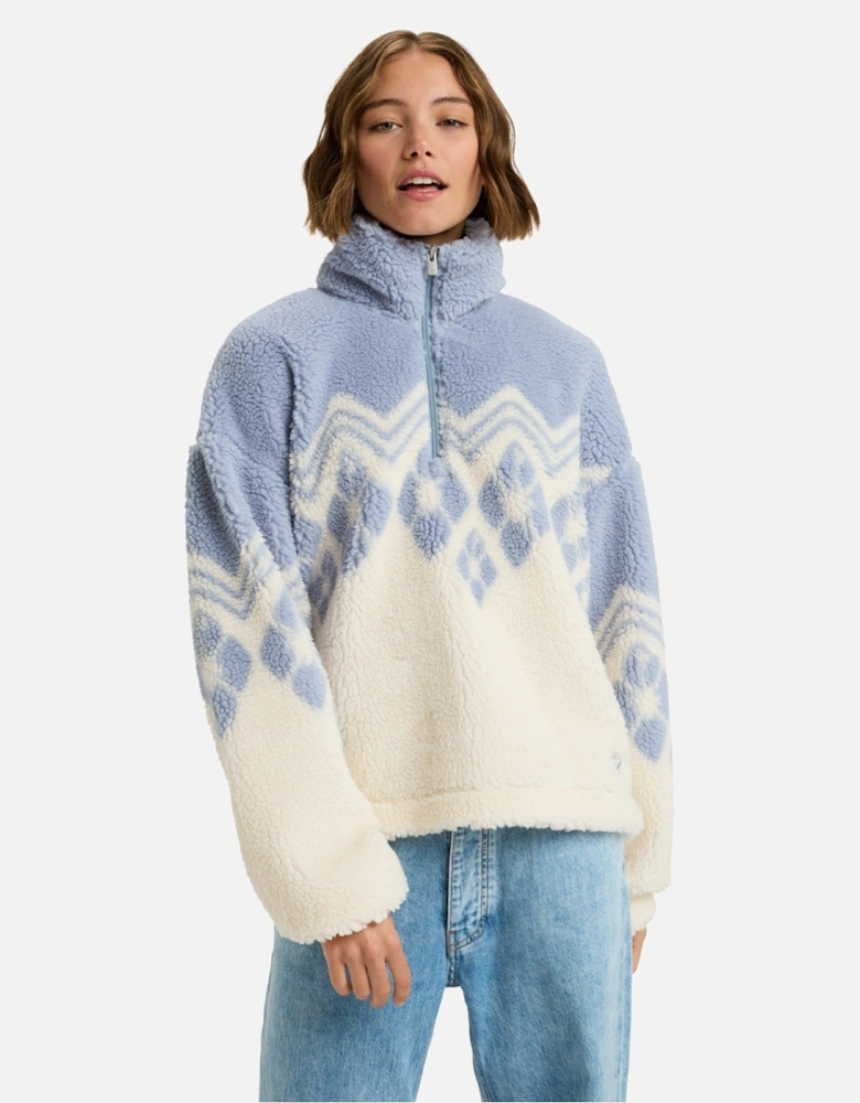 Womens Mountain Story Polar Half Zip Fleece