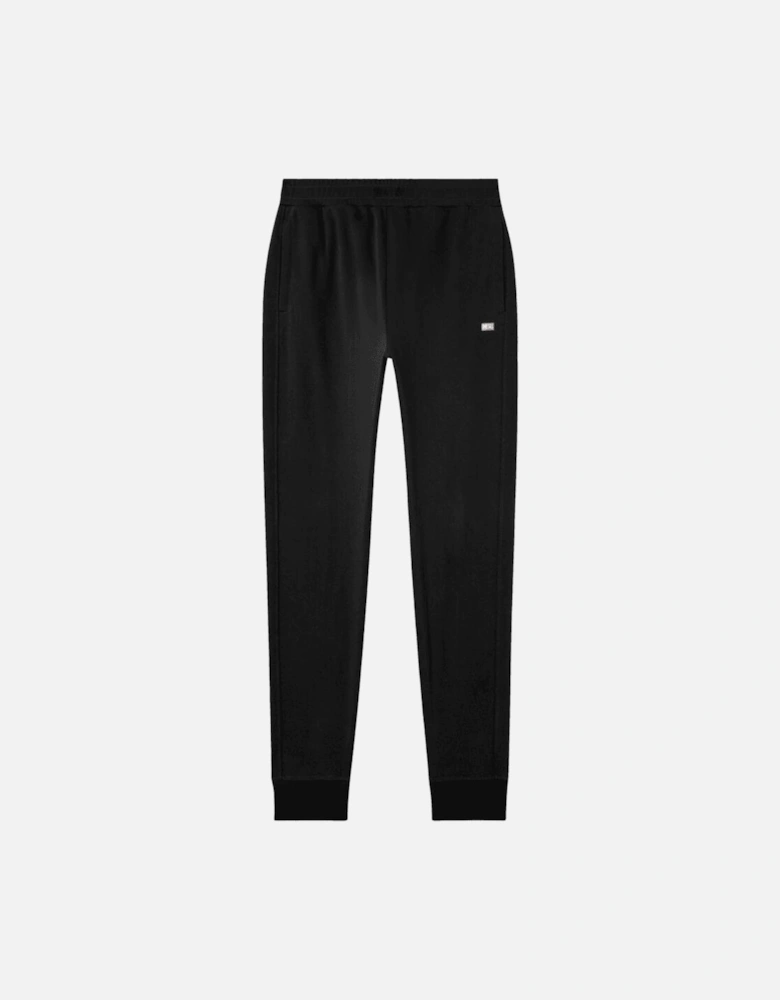 S-Rob Overhead Rubber Logo Hooded Black Tracksuit