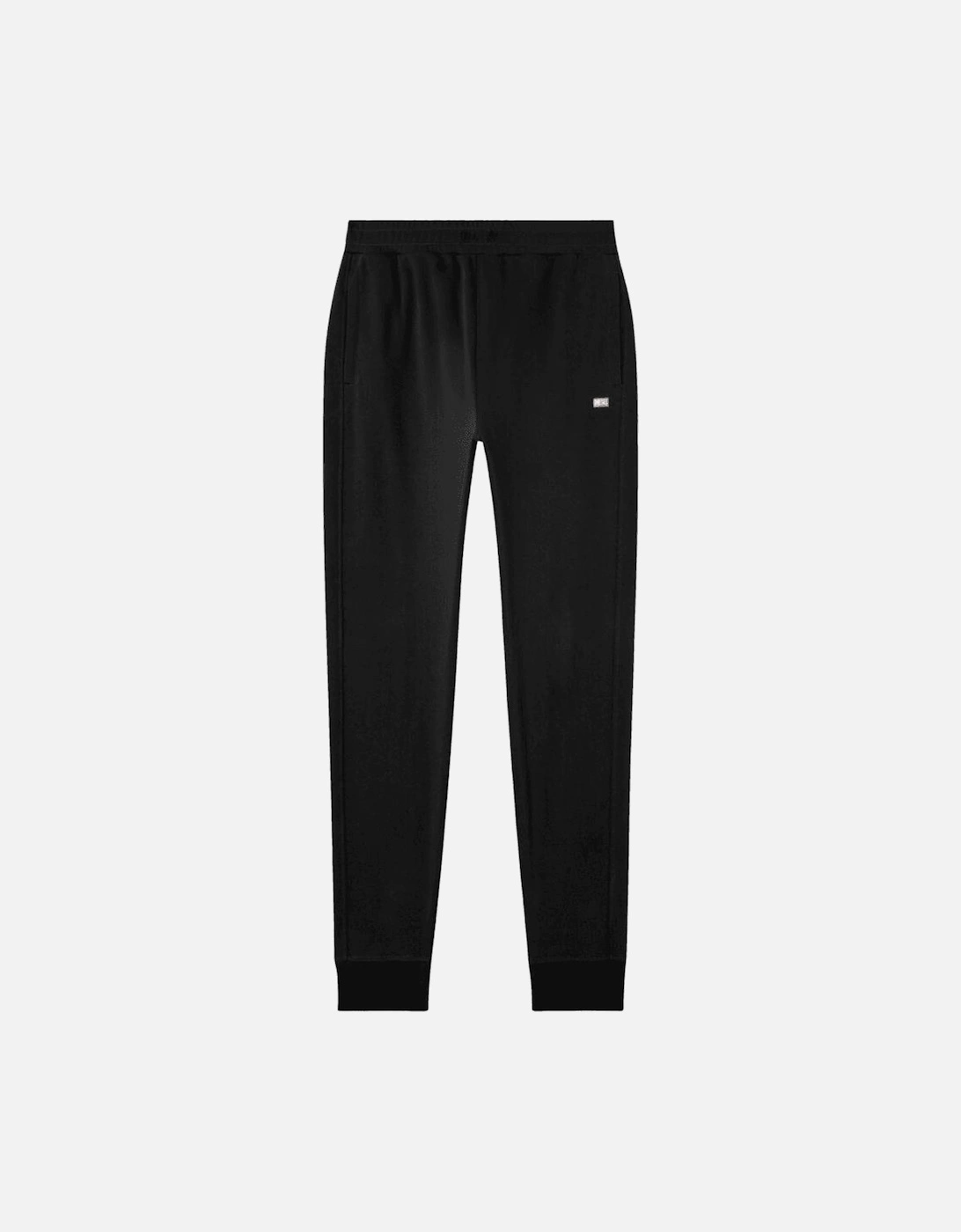 S-Rob Overhead Rubber Logo Hooded Black Tracksuit