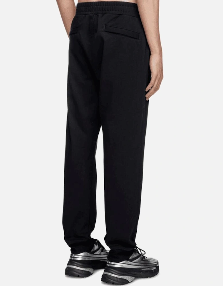 S-Rob Overhead Rubber Logo Hooded Black Tracksuit