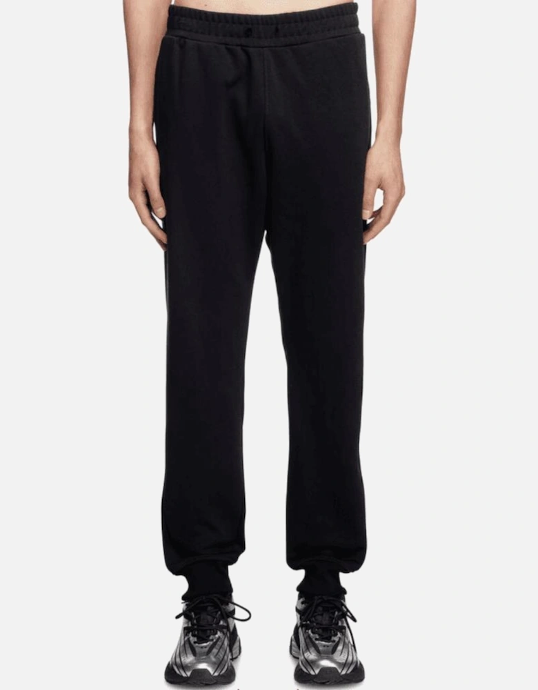 S-Rob Overhead Rubber Logo Hooded Black Tracksuit