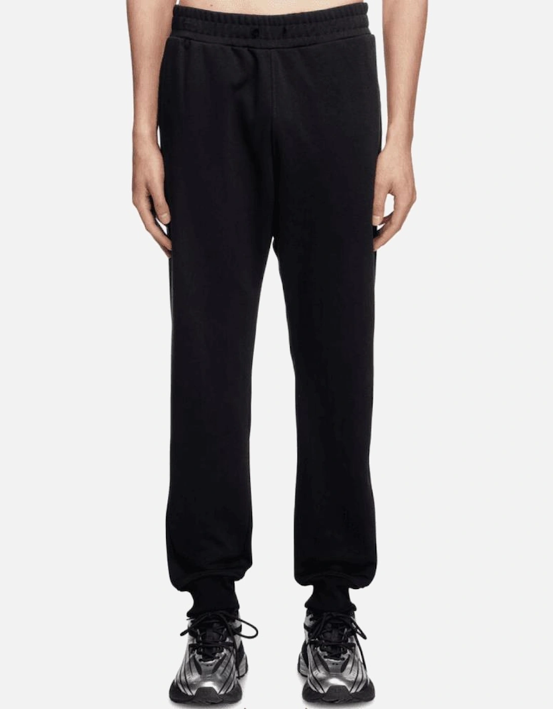 S-Rob Overhead Rubber Logo Hooded Black Tracksuit
