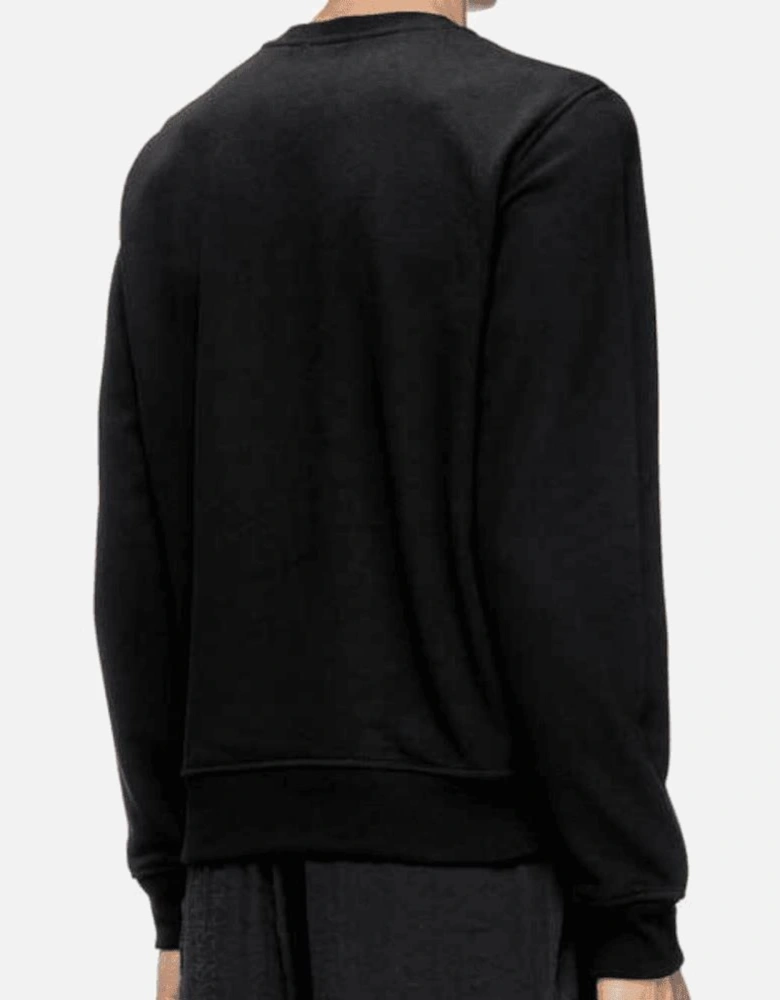 S-Ginn Embroidered Logo Black Sweatshirt