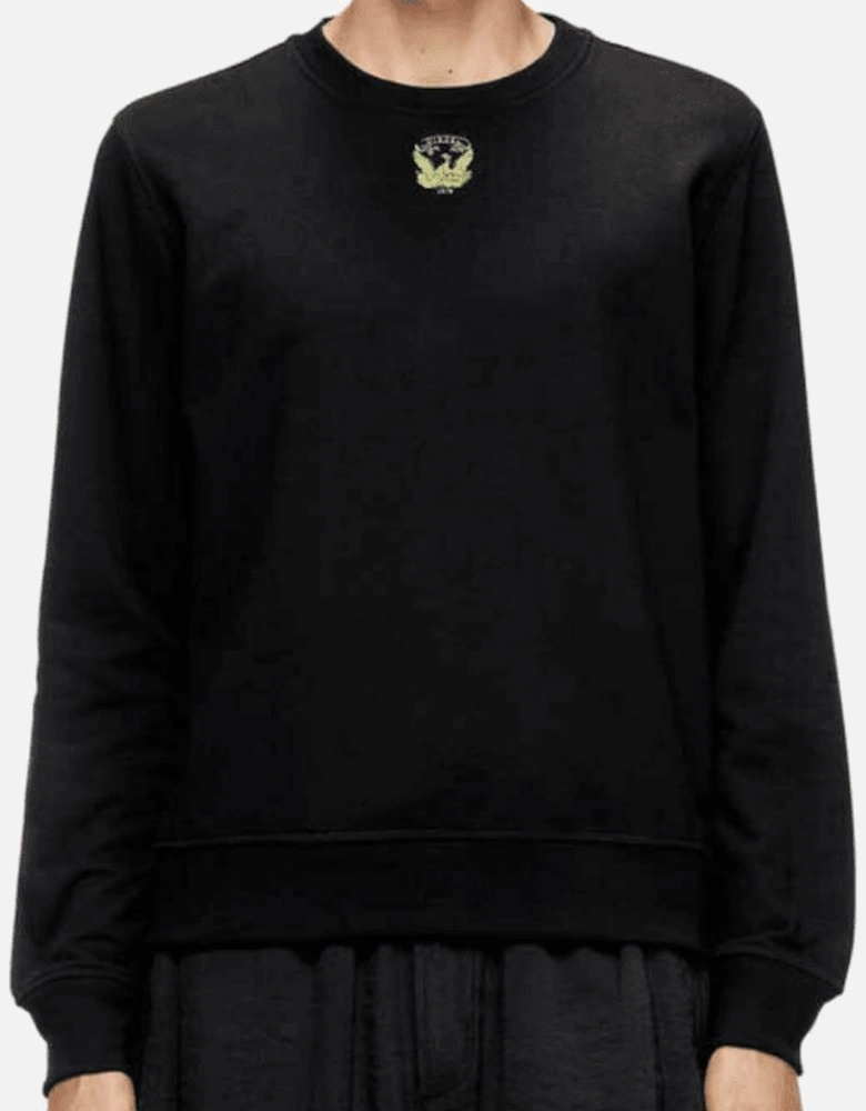 S-Ginn Embroidered Logo Black Sweatshirt
