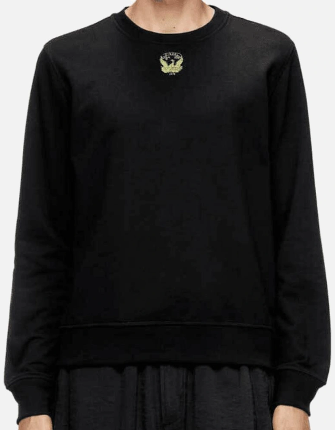 S-Ginn Embroidered Logo Black Sweatshirt