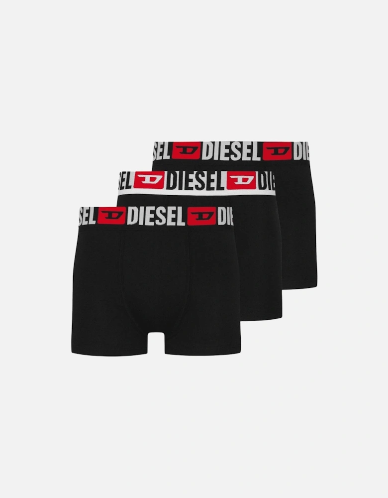 Cotton 3-Pack Black Boxer Shorts